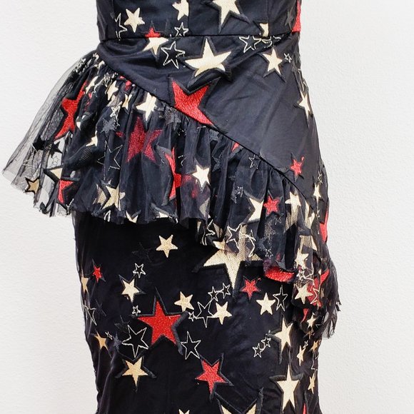 kalmanovich Designer Evening Dress Worn by Celebrities Off The Shoulder Small - Picture 8 of 10